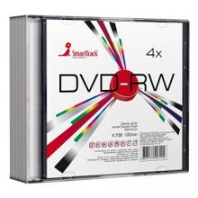 Диск DVD-RW SMARTTRACK 4,7 Gb 4x, Slim Case (ST000322)