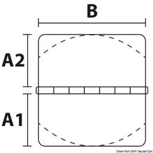 Osculati Large precision-cast hinge AISI316 63x63x127 mm, 38.921.03