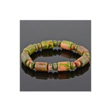 Бусики-Колечки Браслет Унакит "Купавна" арт. бп3321