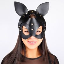 Bior toys Черная маска с ушками и заклепками (черный)