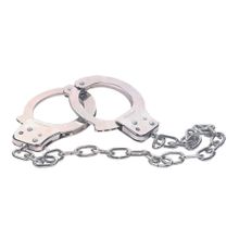 NMC Наручники из металла с длинной цепочкой CHROME HANDCUFFS METAL HANDCUFFS W. KEY (серебристый)