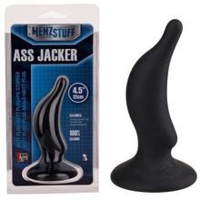 Dream Toys Чёрная анальная пробка ASS JACKER - 12 см.