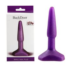 Lola toys Фиолетовый анальный стимулятор Small Anal Plug Purple - 12 см. (фиолетовый)