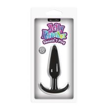 NS Novelties Гладкая черная анальная пробка Jelly Rancher T-Plug Smooth - 10,9 см.