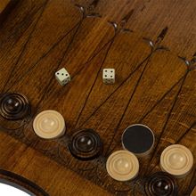 Нарды резные "Лев с добычей"