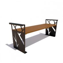 Скамейка «БЕРЕЗКА» без спинки (1,5м)