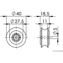 Osculati Sheave on ball bearings for deck organizer, 68.991.01