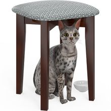 Мебель 24 Табурет Мебель--24 Мерлин-2, цвет орех, обивка ткань атина серебро ID - 289976