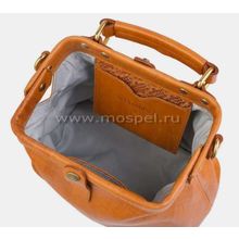 Сумка саквояж горчица W0013