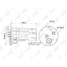 Фильтр Топливный LYNXauto арт. LF541M