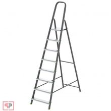 СИБРТЕХ Стремянка, 8 ступеней, стальной профиль, алюминиевые ступени Россия Сибртех
