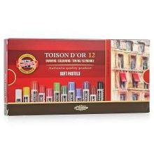 KOH-I-NOOR Toison D&apos;or Пастель сухая, 12 цветов, круглая (8512012005KS)