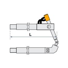 FUBAG Верхнее плечо наклонное O 22 х 400мм для серии SG 4-6