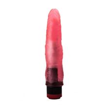 Розовый гелевый виброфаллос - 17,5 см. (47238)