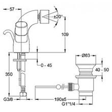 Смеситель Jacob Delafon Talan E10088RU-CP для биде