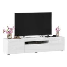 Алмаз. Любимый дом Бруклин Тумба под ТВ 1600 (Белый глянец), исполнение 1