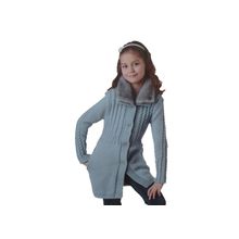 Пальто вязаное для девочки "Лира"
