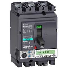 Автоматический выключатель 3П MIC6.2E 250A NSX250HB1 (75кА при 690B) | код. LV433558 | Schneider Electric