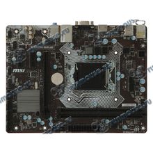 Мат. плата Socket1151 MSI "H110M PRO-VH PLUS" (iH110, 2xDDR4, SATA III, PCI-E, D-Sub, HDMI, 1Гбит LAN, USB3.1, mATX) (ret) [140441]