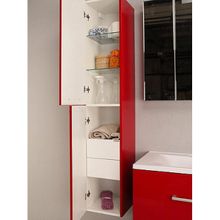 Шкаф-пенал Акватон Мадрид бордо