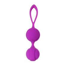 Фиолетовые вагинальные шарики с ресничками JOS NUBY Фиолетовый