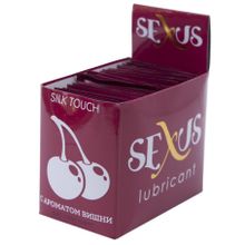 Sexus Набор из 50 пробников увлажняющей гель-смазки с ароматом вишни Silk Touch Cherry по 6 мл. каждый