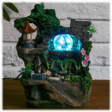 Магический сад фонтан настольный декоративный с подсветкой