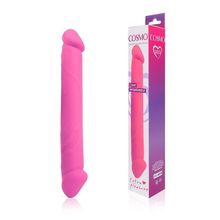 Bior toys Двосторонний розовый фаллоимитатор Cosmo - 23 см. (розовый)