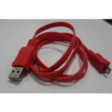 Шнур USB - micro USB  1m.  (красный)   