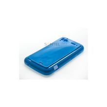 Силиконовый чехол для HTC Sensation вид №2 синий в тех уп. 00019661
