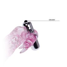 Baile Насадка на фаллос с вибрирующим стимулятором - 17 см. (розовый)