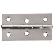 Osculati Mirror polished SS rectangular hinge 75x40 mm, 38.822.03