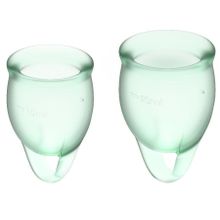 Набор зеленых менструальных чаш Feel confident Menstrual Cup (209098)