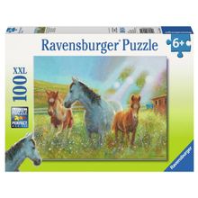 Ravensburger xxl 100 шт Лошади в лучах солнца