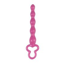  Розовая анальная цепочка Clover Anal Rod - 18 см.