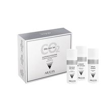 Набор карбокситерапии для жирной кожи лица Aravia Professional CO2 Oily Skin Set 3x150мл