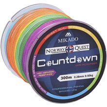 Плетеный шнур Mikado NORWAY QUEST COUNTDOWN 0,20 (300 м)-16,80 кг.