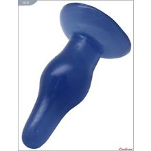 Eroticon Синяя анальная пробка из геля - 11,5 см. (синий)