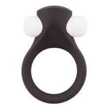 Dream Toys Чёрное эрекционное виброкольцо LIT-UP SILICONE STIMU RING 2 BLACK (черный)