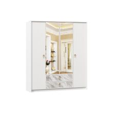 Алмаз. Любимый дом СГ Айла Шкаф четырехстворчатый Белый, исполнение 1