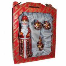 Набор ёлочных игрушек Хохлома, 1 штоф