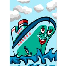 Раскраска по номерам РУССКАЯ ЖИВОПИСЬ По синему морю