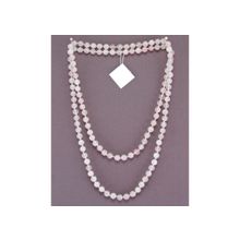 Бусики-Колечки Бусы Кварц Розовый "Классика 8" арт.НКР-1(8)-120-1