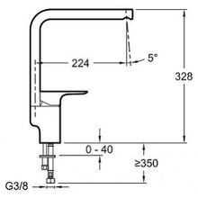 Смеситель Jacob Delafon Aleo E72278-СP для раковины