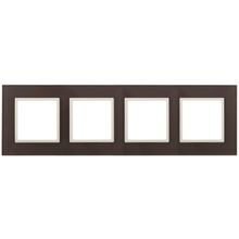 ЭРА Рамка 4-постовая ЭРА Elegance 14-5104-31 Б0034539 ID - 244545