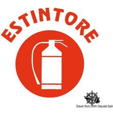 Osculati Type-approved EC extinguisher sticker, 35.464.01