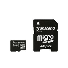 MicroSD  8GB  Transcend Class 10 TS8GUSDHC10