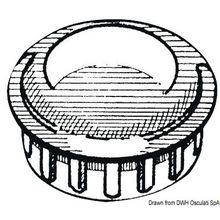 Osculati Pipe cap chromed ABS 22 mm, 41.210.07