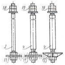 Анкерный болт фундаментный 2.1М20х400 с анкерной плитой ГОСТ 24379.1-2012 (ГОСТ 24379.1-80)