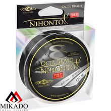 Плетеный шнур Mikado NIHONTO OCTA BRAID 0,10 black (150 м) - 7.75 кг.